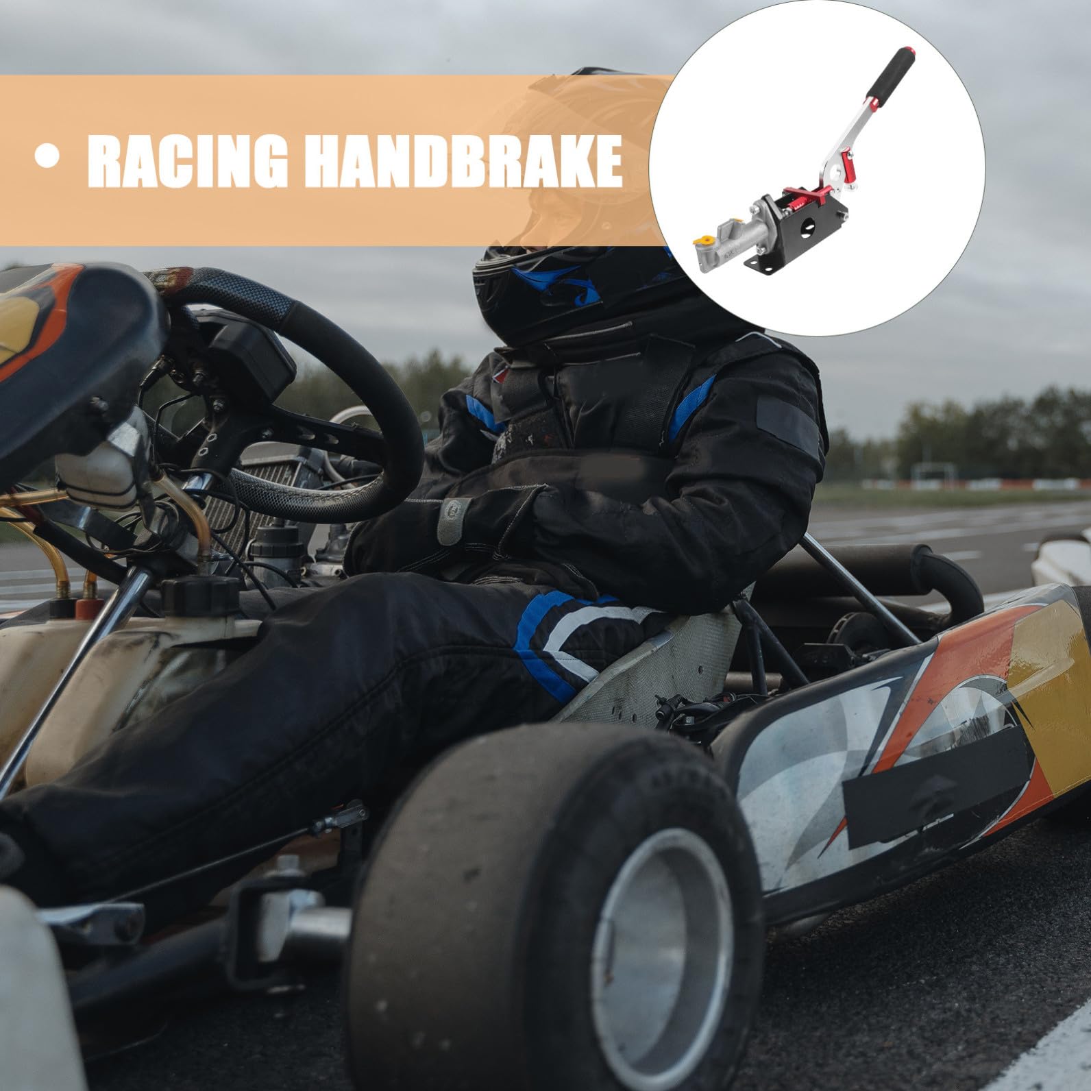 INOOMP Freno de Mano Hidráulico para Coches Drift y Carreras, Palanca de Freno de Aleación de Aluminio Resistente, Accesorio Automotor Compatible para Modificación y Color Aleatorio