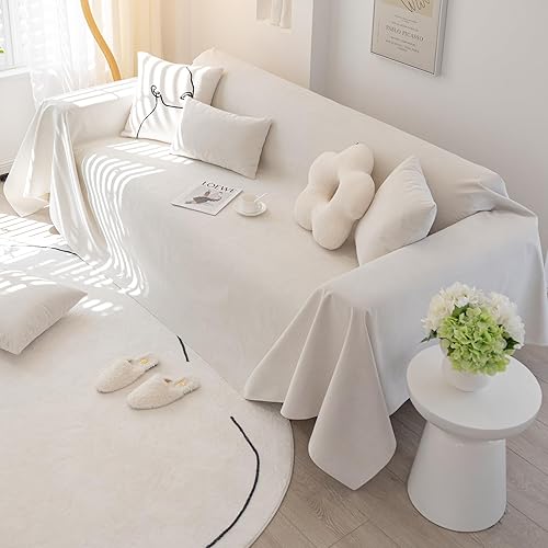 Miniatura 2 de Funda de sofá para sofá de 2 cojines, apta para mascotas, resistente al agua, antiarañazos, protector de muebles seccional en forma de L, funda