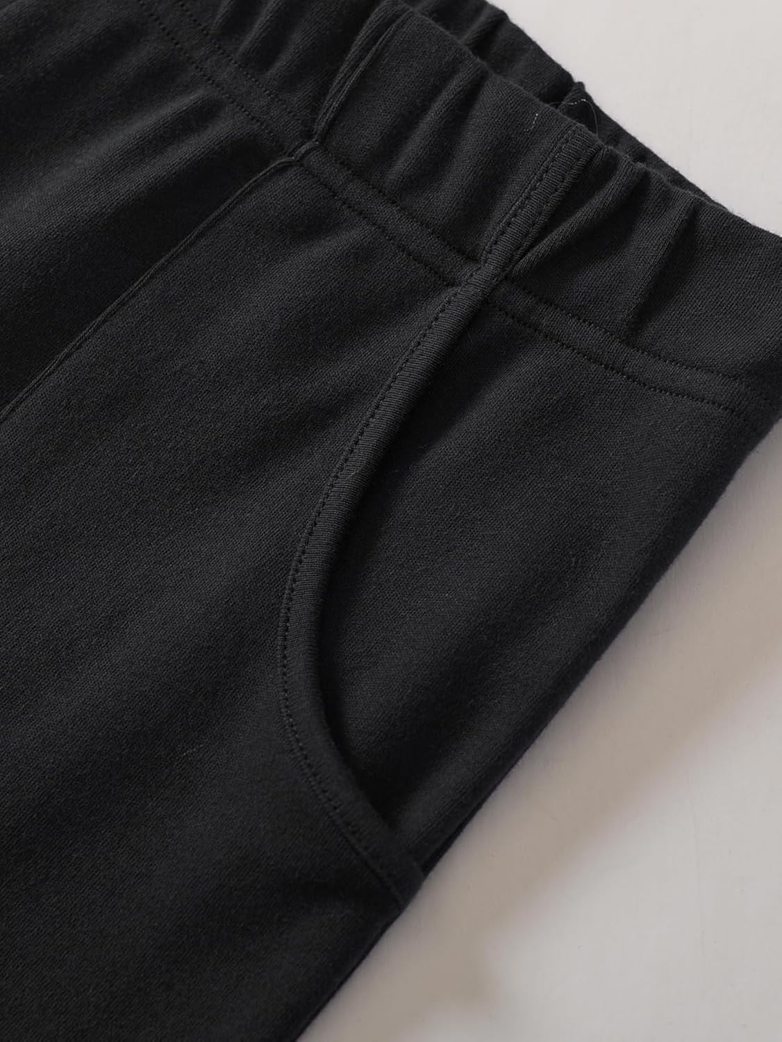 Weintee Women's Petite Elastic Waist Knit Pants - Image 4