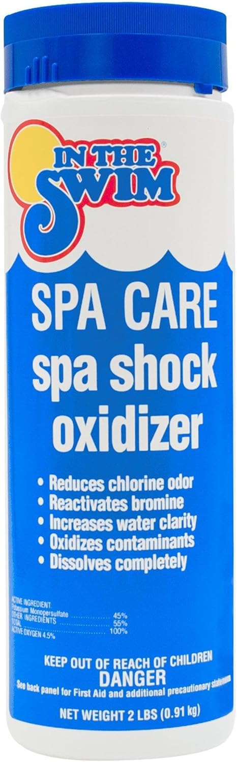 In The Swim Spa & Hot Tub Care Chlorine-Free, Odor-Reducing Shock-Oxidizer for Spas and Hot Tubs - 2 Pounds for Fresh, Invigorating Water