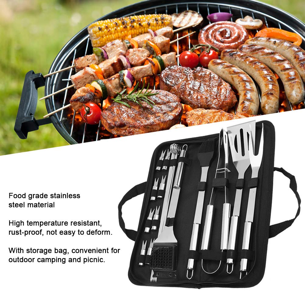 Zestaw przyborów do grillowania Zestaw narzędzi do grillowania ze stali nierdzewnej Zestaw narzędzi do grillowania na świeżym powietrzu Akcesoria kuchenne Akcesoria