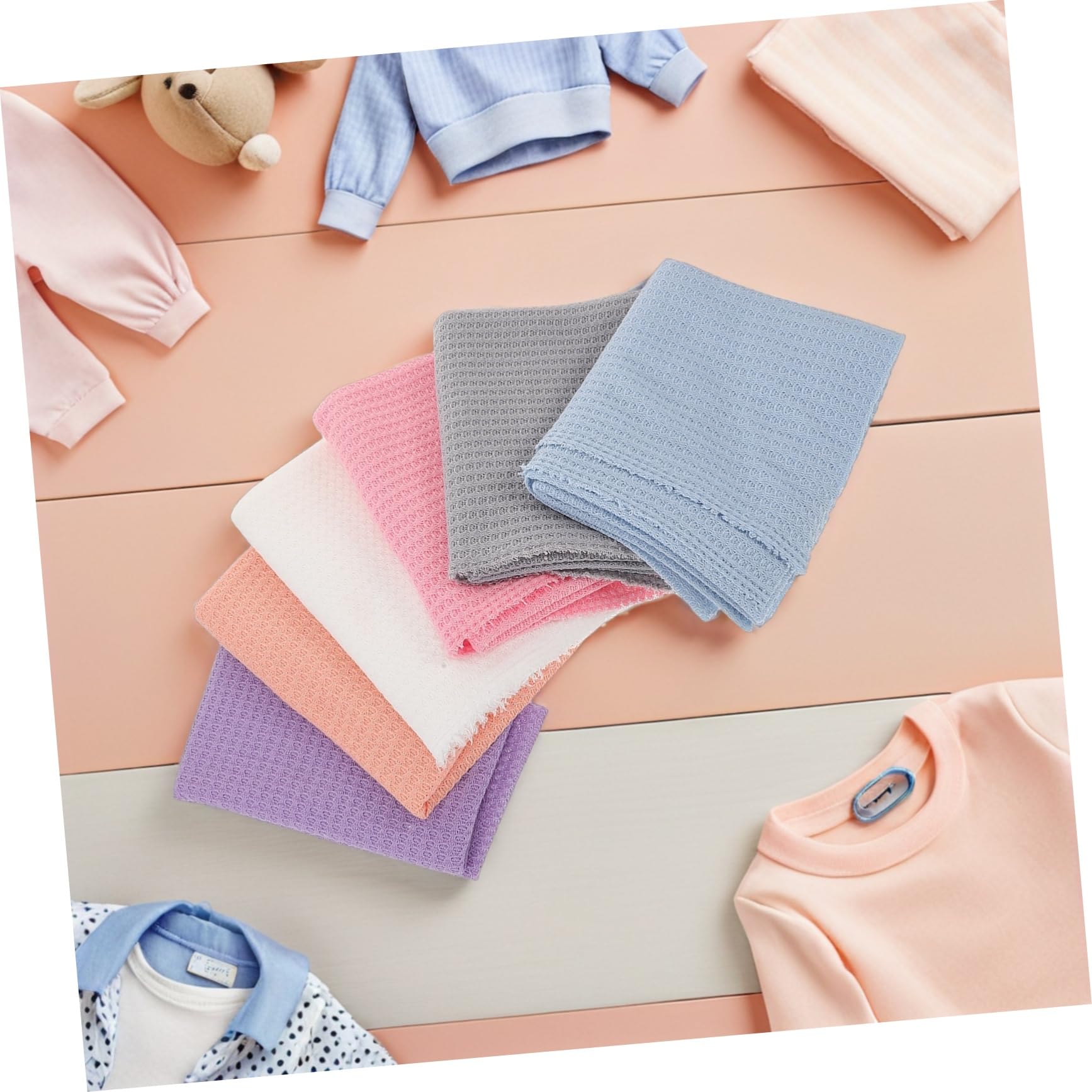 Toyvian 6 Piezas Paquete de para Fotografía de Recién Nacidos Funda Elástica Suave para Niñas Mantas Recibidoras para Sesiones de Fotos Infantiles para