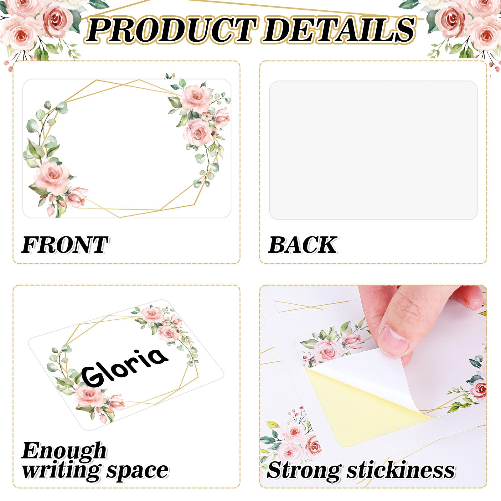 Amazon.com : Whaline 180Pcs Floral Name Tag Stickers Pink Flower Rectangle Nameplate Stickers Classroom Bulletin Board Decoration Label Decal for Office School Desk Wall Message Board, 6 Designs : Office Products amazon-com-whaline-180pcs-floral-name-tag-stickers-pink-flower-rectangle-nameplate-stickers-classroom-bulletin-board-decoration-label-decal-for-office-school-desk-wall-message-board-6-designs-office-products