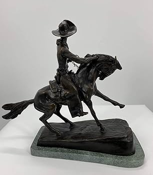 【ブロンズ調】Frederic Remington カウボーイ像 彫像 ブロンズ調】Frederic Remington カウボーイ像 彫像 - メルカリ