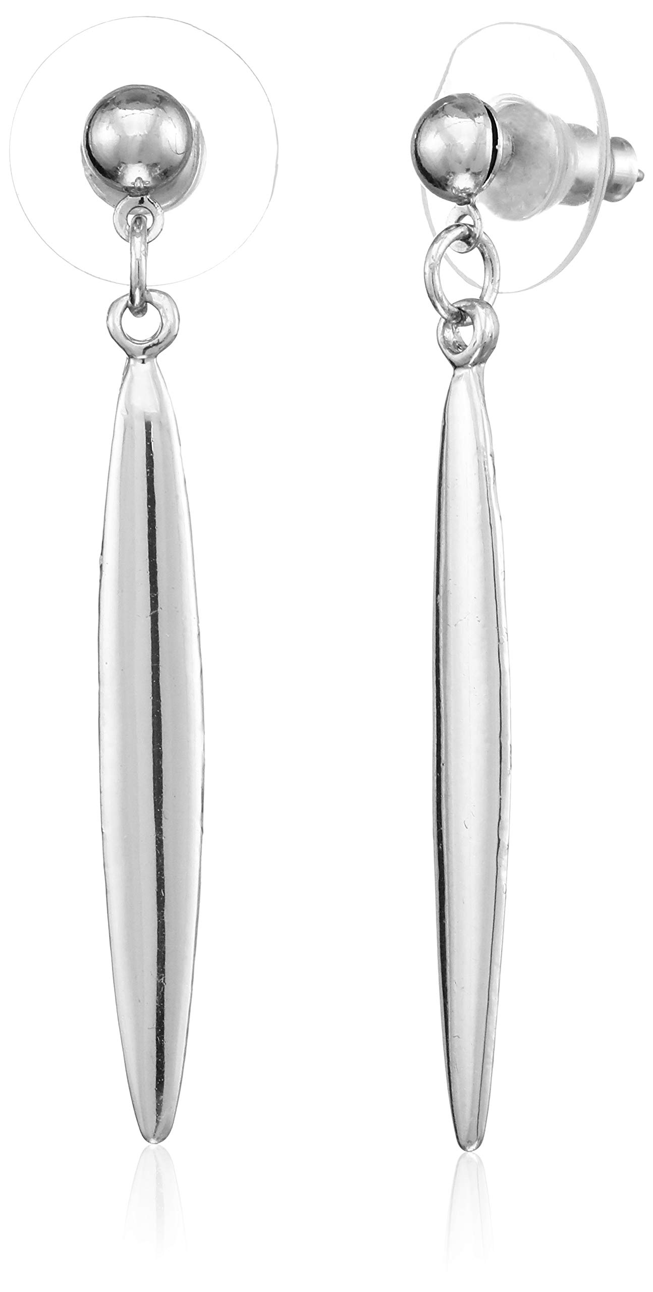 Estele Rhodium Plated Ellipsoid Dangle Earrings (B08CPYTFYY) Amazon Price History, Amazon Price Tracker