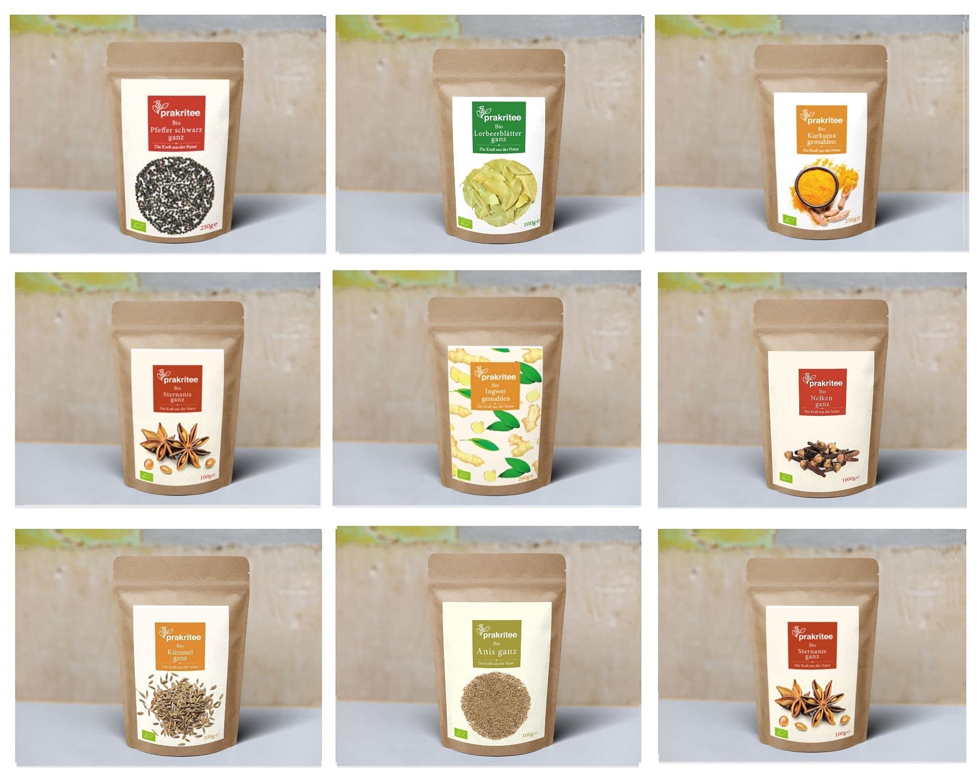 BIO Ingwer getrocknet 1000g | Ingwerwurzel geschnitten | Ingwer | ORGANIC Ginger | Spices | Gewürze | DE-ÖKO-044