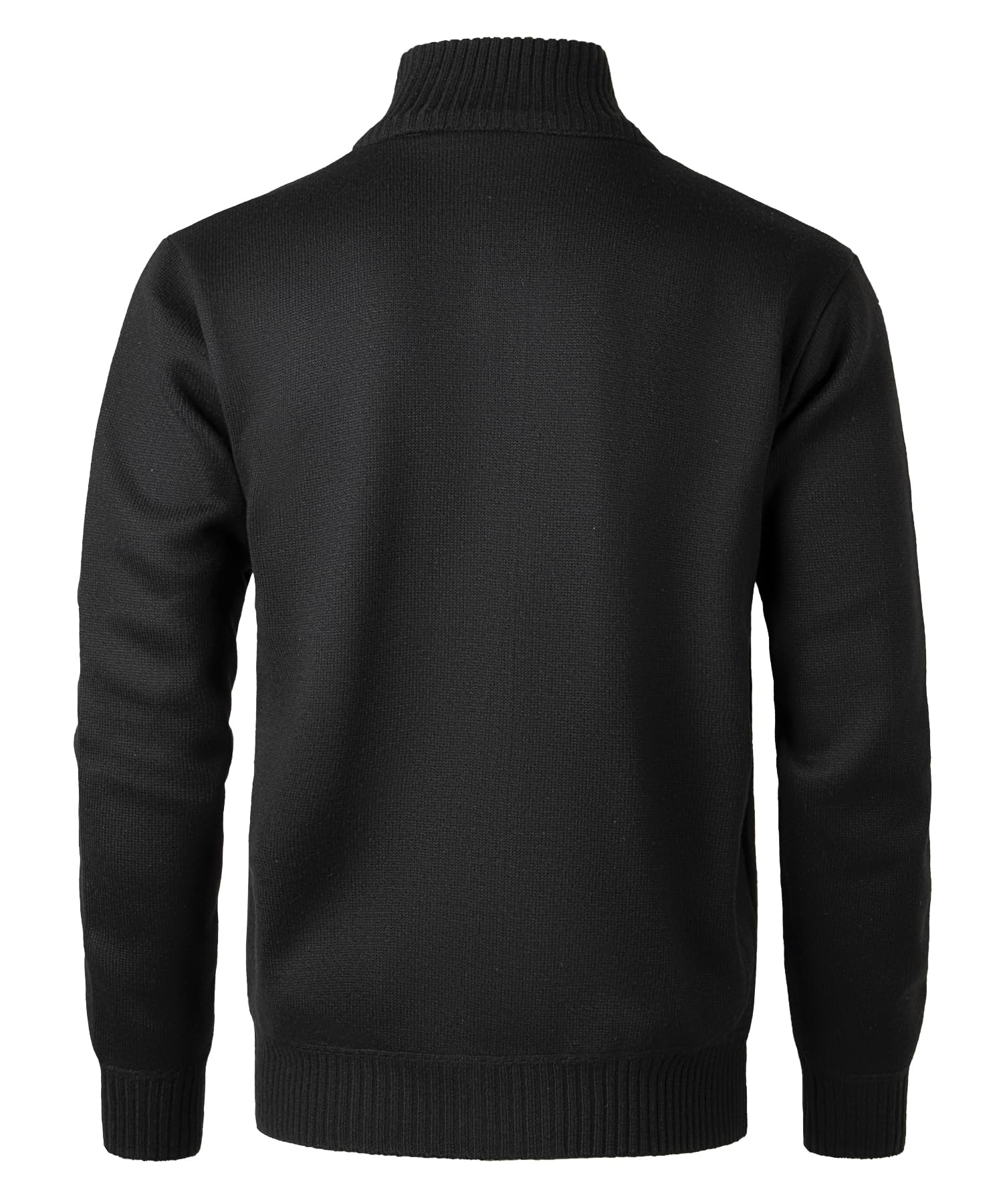 Cárdigan de Punto para Hombre Otoño Invierno Cálido Chaleco de Algodón Casual suéter Grueso con Cremallera