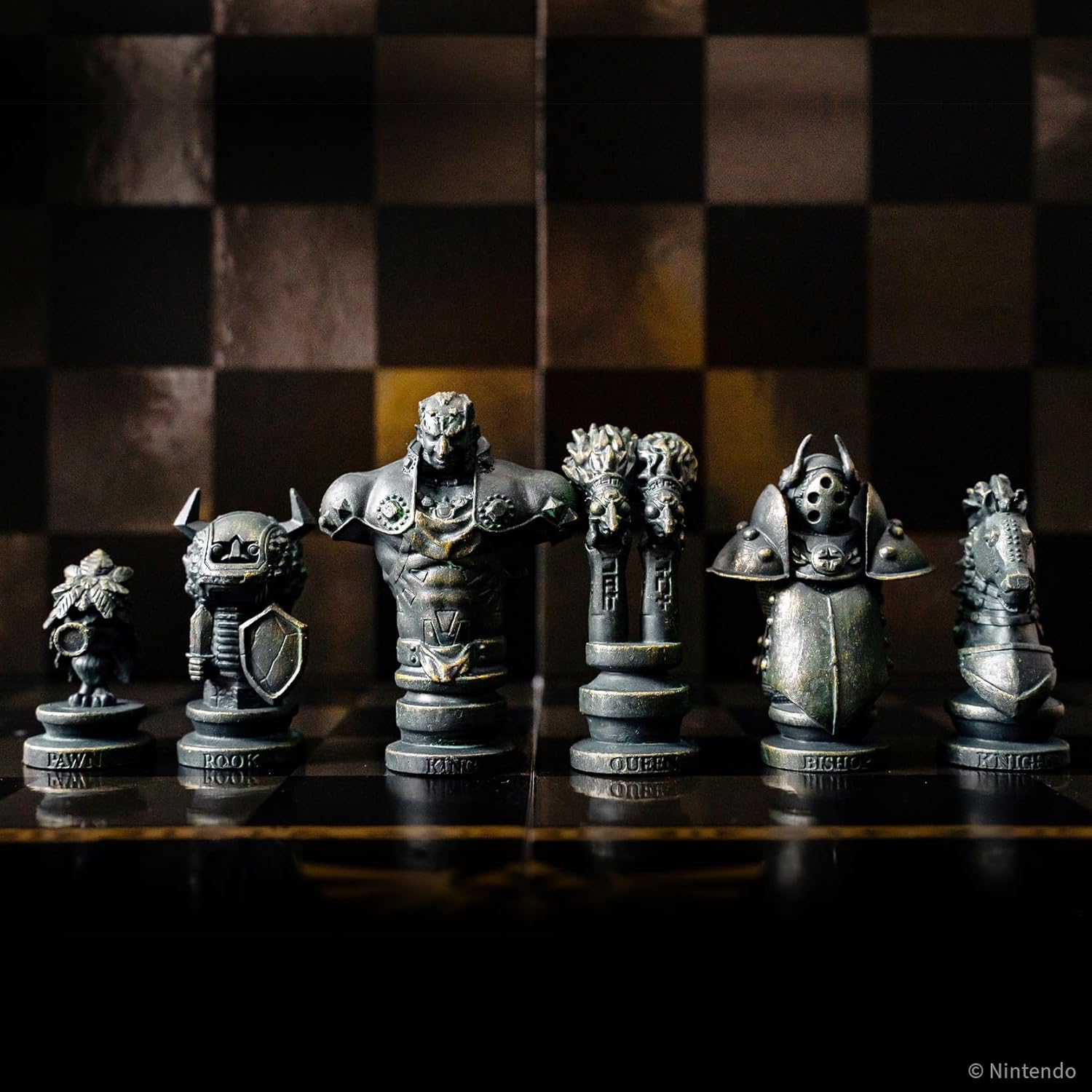 The Legend of Zelda Collector's Chess Set, Link vs. Ganondorf Strategy Game, 32 Custom Sculpted Hero & Villain Pieces, Classic Board Game for Zelda Fans, Officially Licensed Nintendo Merchandise