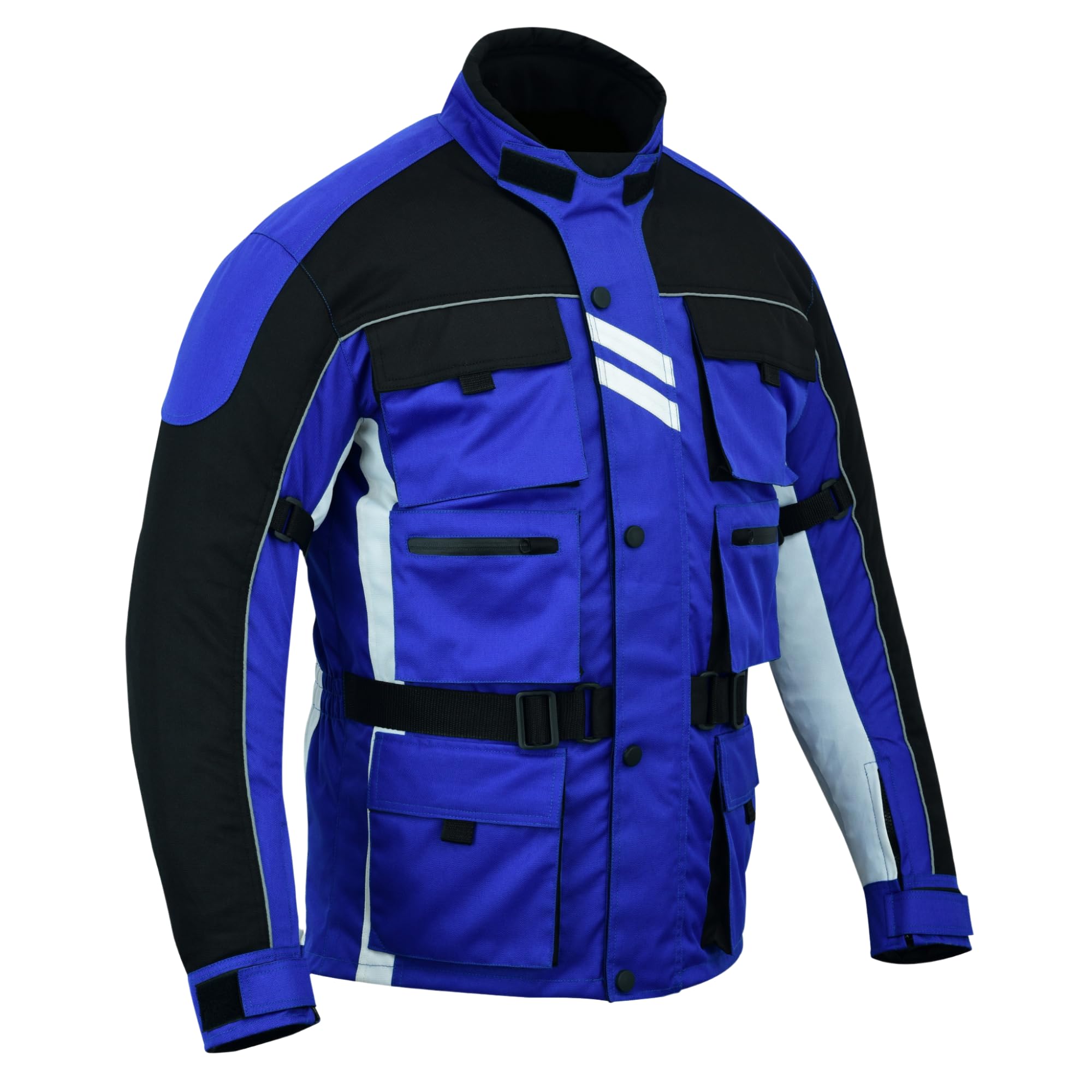 Veste de moto en textile Air Mesh et Cordura 600D pour hommes Vestes de moto en textile blindé de protection CE avec doublure en maille et imperméable respirante