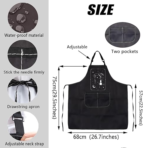 Miniatura 6 de JXGZSO Nail Tech - Delantal de uñas para artista, regalo divertido de esmalte de uñas, delantal de manicurista, regalo de agradecimiento para