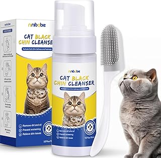 Cat Acne Chin Treatment,Cat Black Seed Cleaner,Improved Skin Health and Black Seed Removal,Updated Cat Ance Brush,Soothes Chin Acne,Oil Control 5.07fl.oz