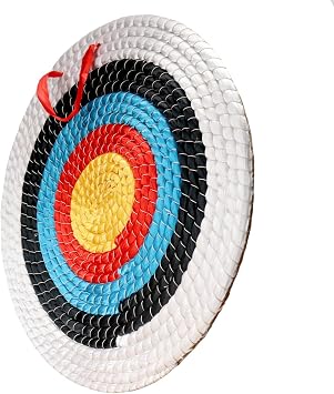 Archery Target - Backyard Straw Archery Target for Recurve Compound or Longbow - 20 Inch Traditional Bow Arrow Target for Kids Youth Adult Archery Hunting Practice