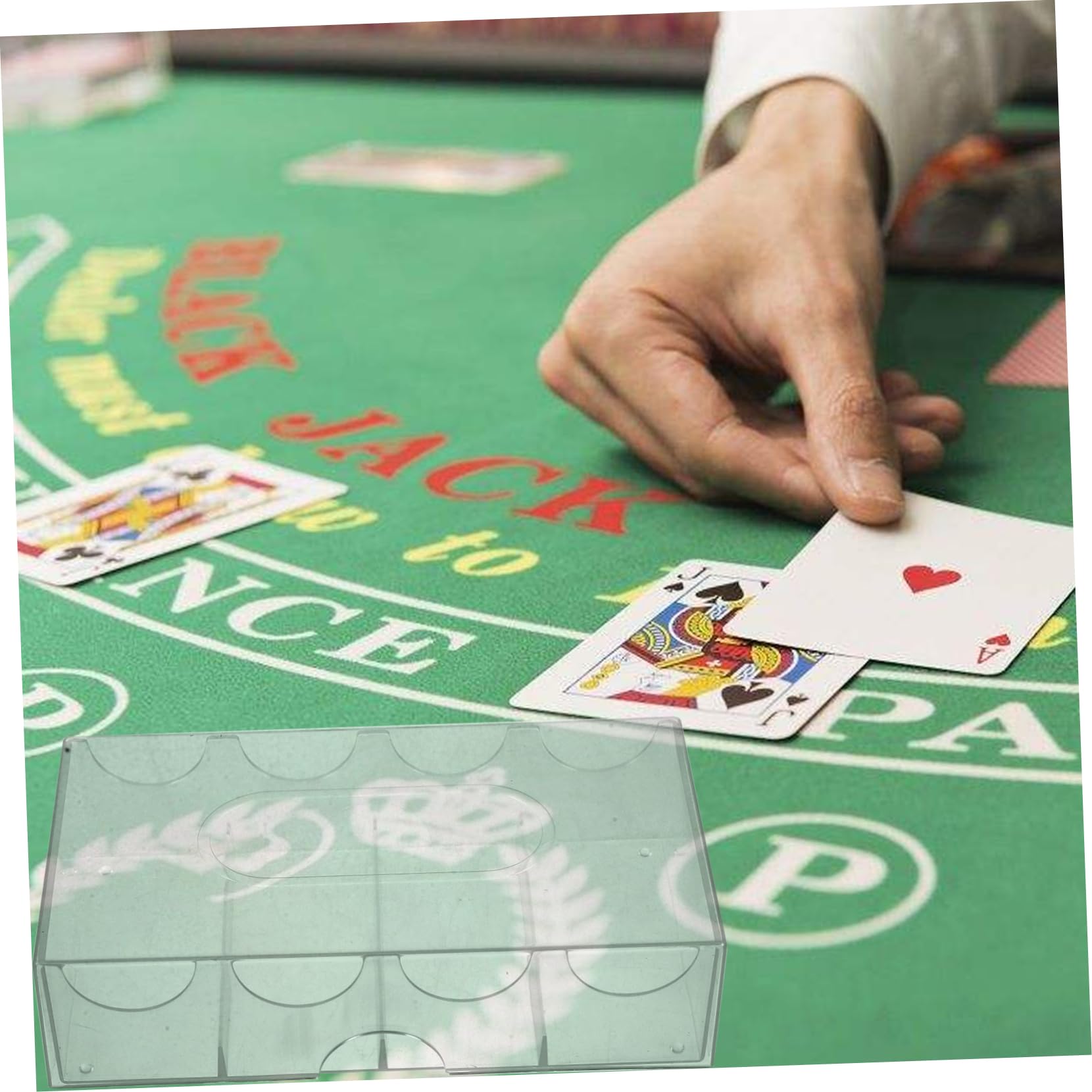 SUPVOX 3 Pezzi Scatola Di Trucioli Poker Gioco Scatoline Trasparenti Accessorio Chip Custodia Per Trucioli Resistente All'usura Caso Chip Professionale Transparent Plastica
