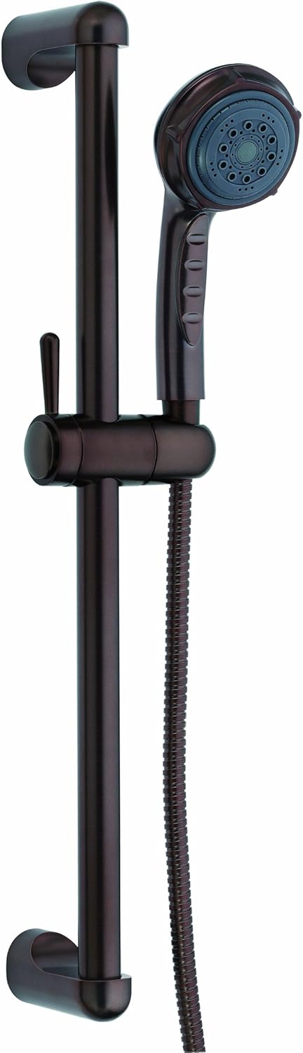 Gerber D465005BR Nourish 24-Inch Slide Bar with 3-Function Handshower 2.5 GPM, Tumbled Bronze