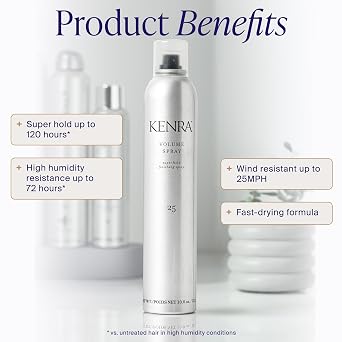 Kenra Professional Volume Spray 25 | Super Hold Finishing & Styling Hairspray | Flake-free & Fast-drying | Wind & Humidity Resistance | All Hair Types