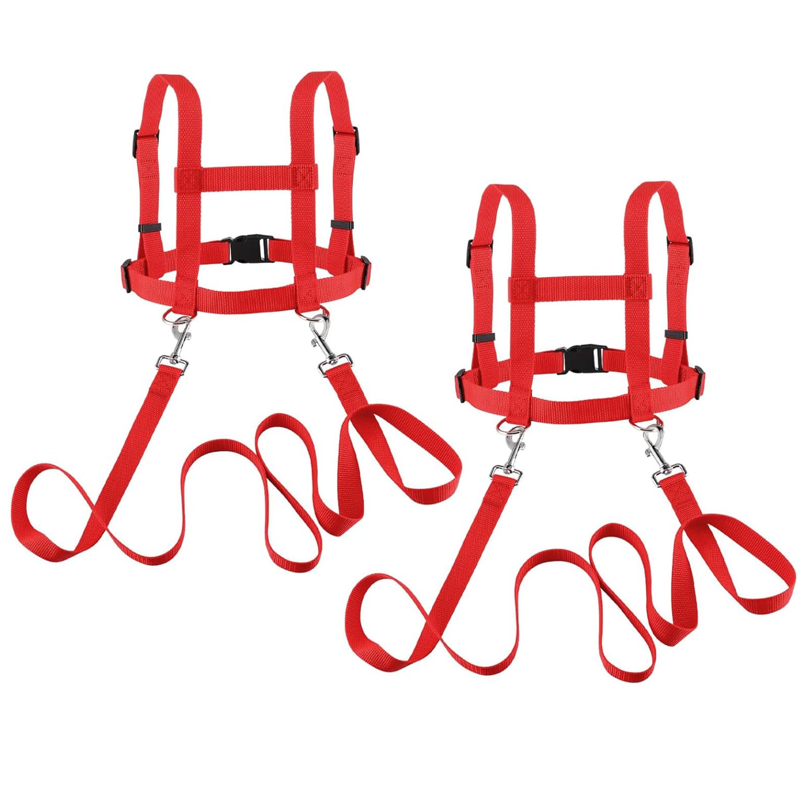 2 Pack Kids Play Horse Leashes Red Horse Leash Kids Toy Horse Leash Horse Leash Harness for Boys Girls