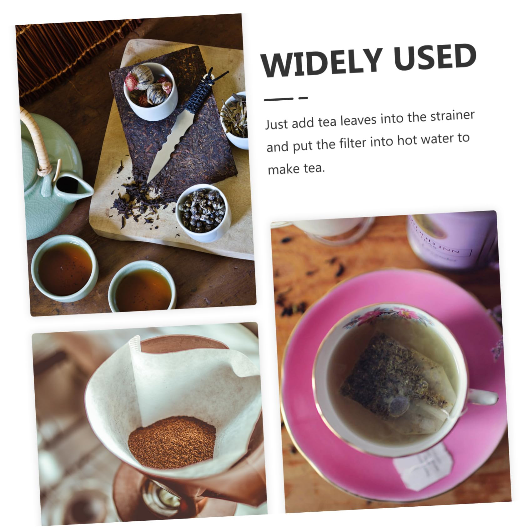 Filtro para Té de Acero Inoxidable 2 Piezas Forma Creativa, Fácil de Limpiar, Adecuado para Infusores de Té Suelto en Cocina Estilo Aleatorio