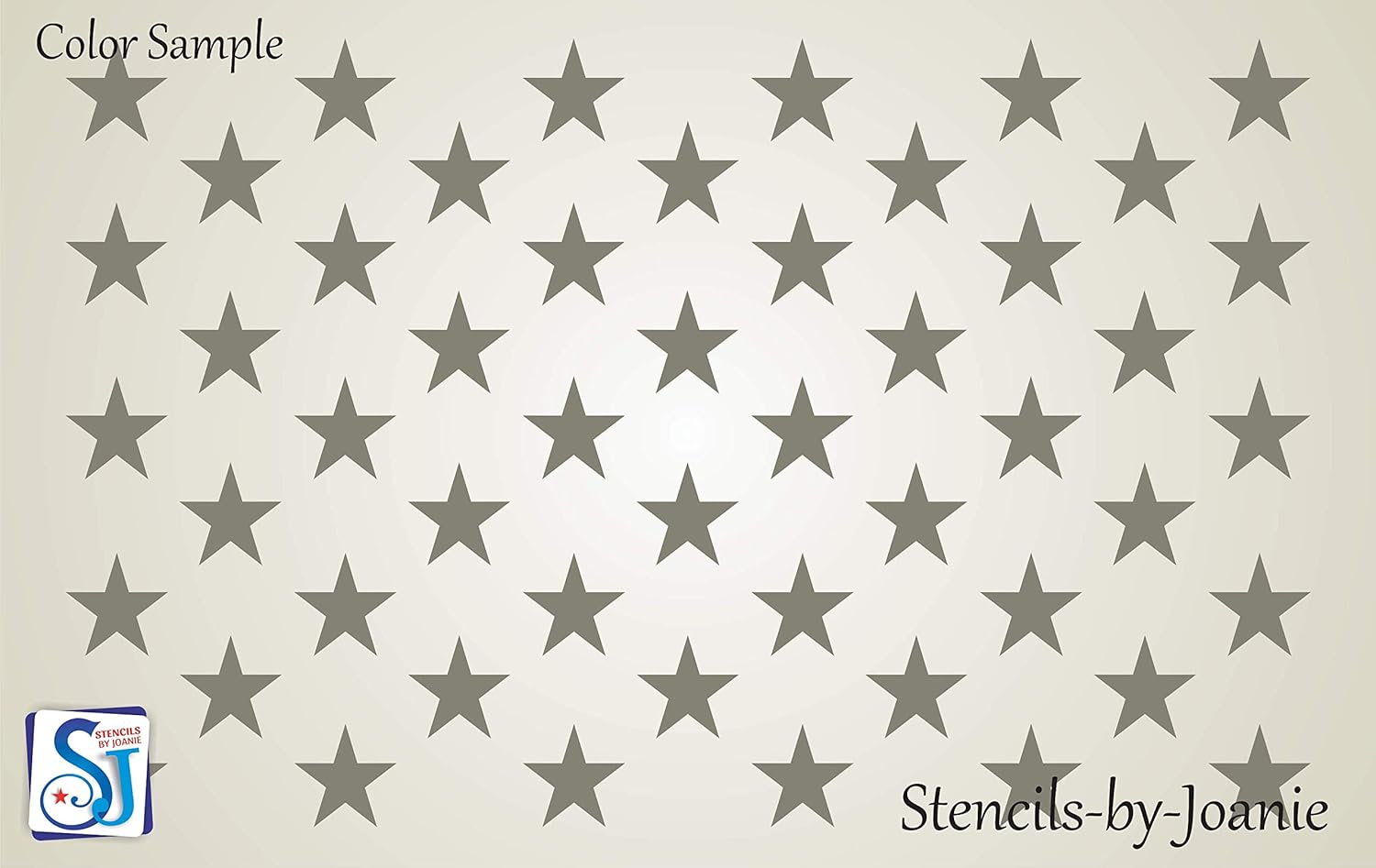 (50) Stars Stencil 1.5" Size for 12" x 19" Blue Area Amercian Flag Patriotic DIY Signs (K26C)