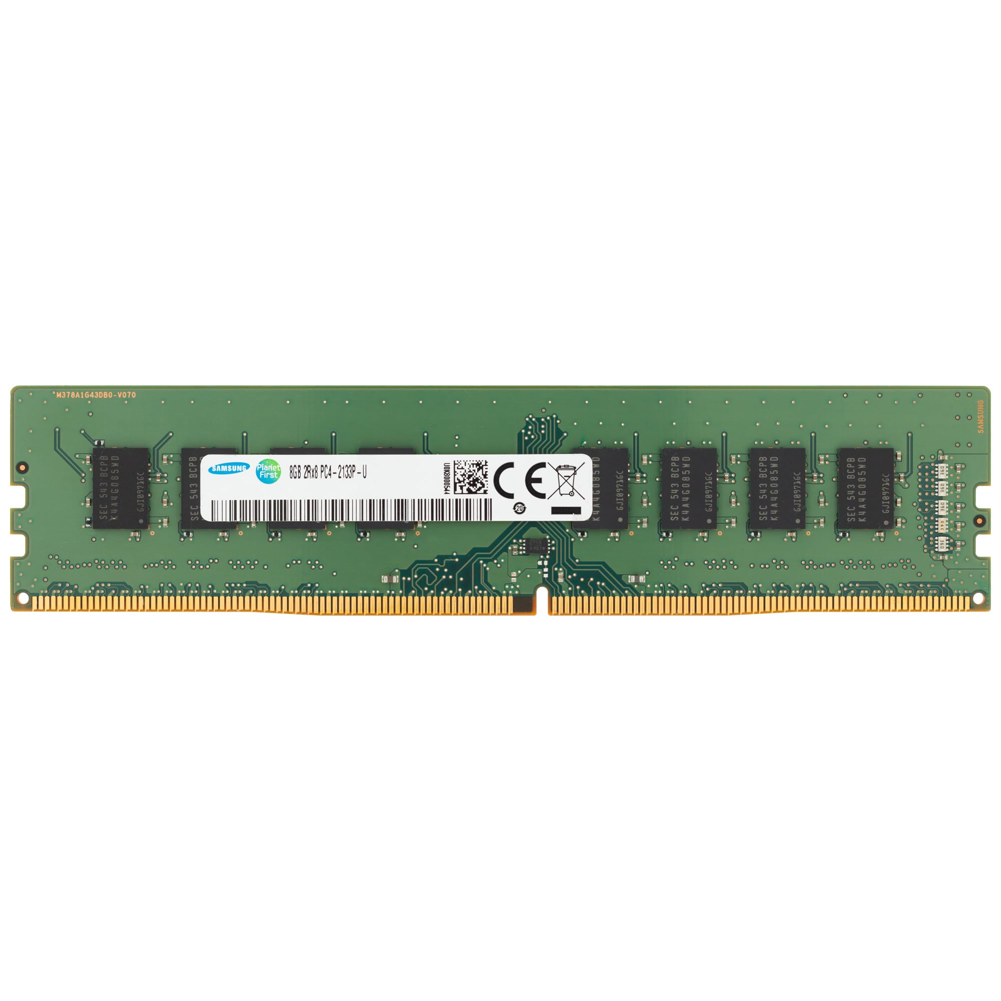 Samsung 8GB DDR4 2133MHz PC4-17000 (PC4-2133P) CL15 UDIMM 2Rx8 デュアルランク 1.2V 非ECC DIMM 288ピン デスクトップPC RAMメモリ