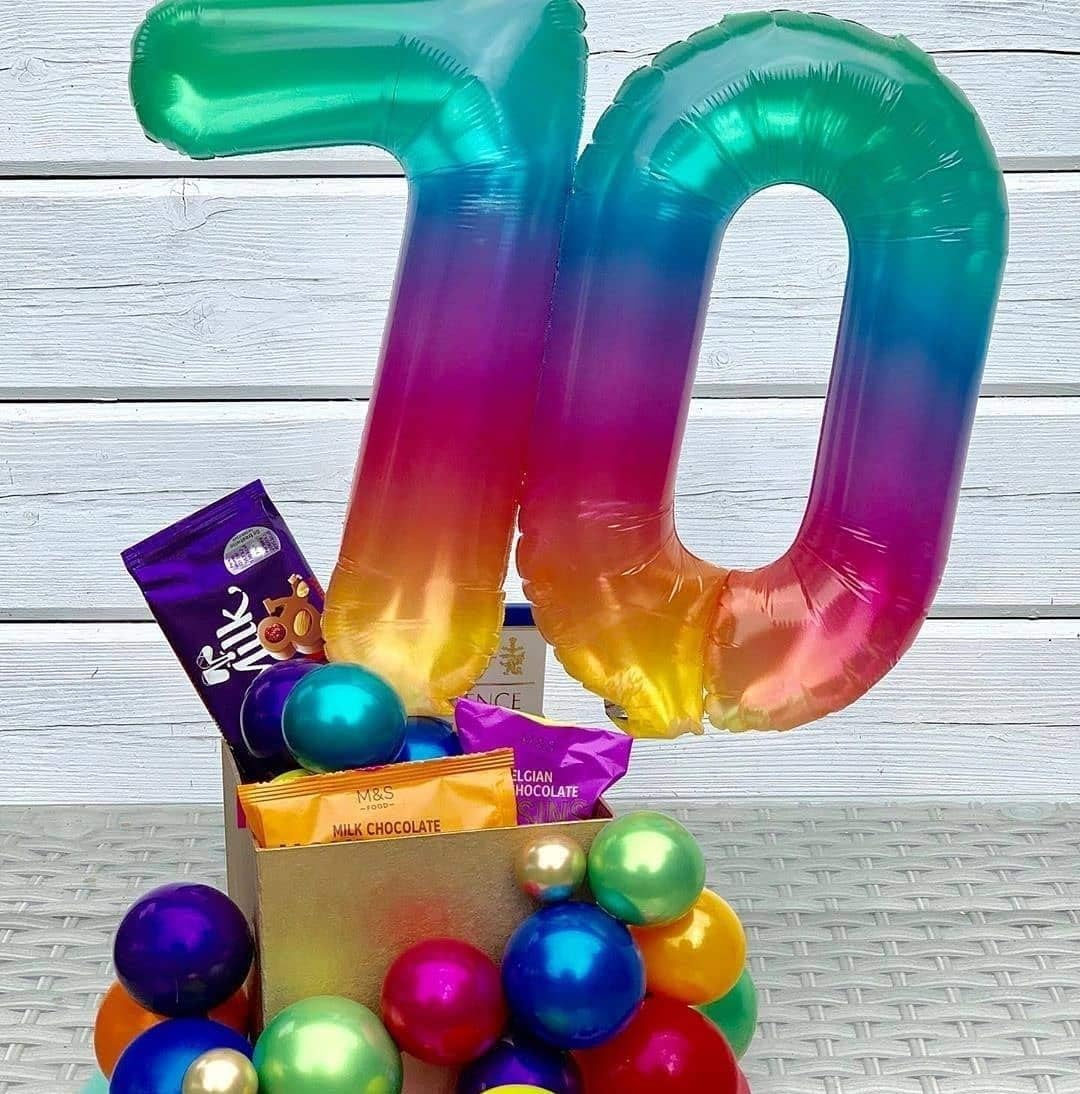 Red 0 balloon 40 Inch Giant Helium Foil Number 0 to 9 Red Balloon Birthday Wedding Party Digital Decorations (Number 0) — view 462