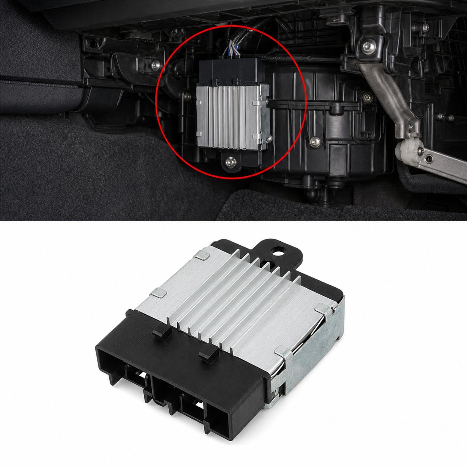 Blower Motor Resistor Componente Motore Riscaldamento Ricambio Originale Facile da Installare Costruzione Solida Alluminio Adatto per Officine