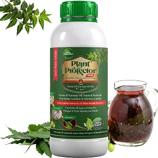 Parle Ropvatika Plant Protector - Neem Oil & Karanja Oil PRO Mix 100% Water soluble for Plants Insects Spray Pesticide for Plants Home Garden Organic pest Control, for Insecticide Spray (100ml)