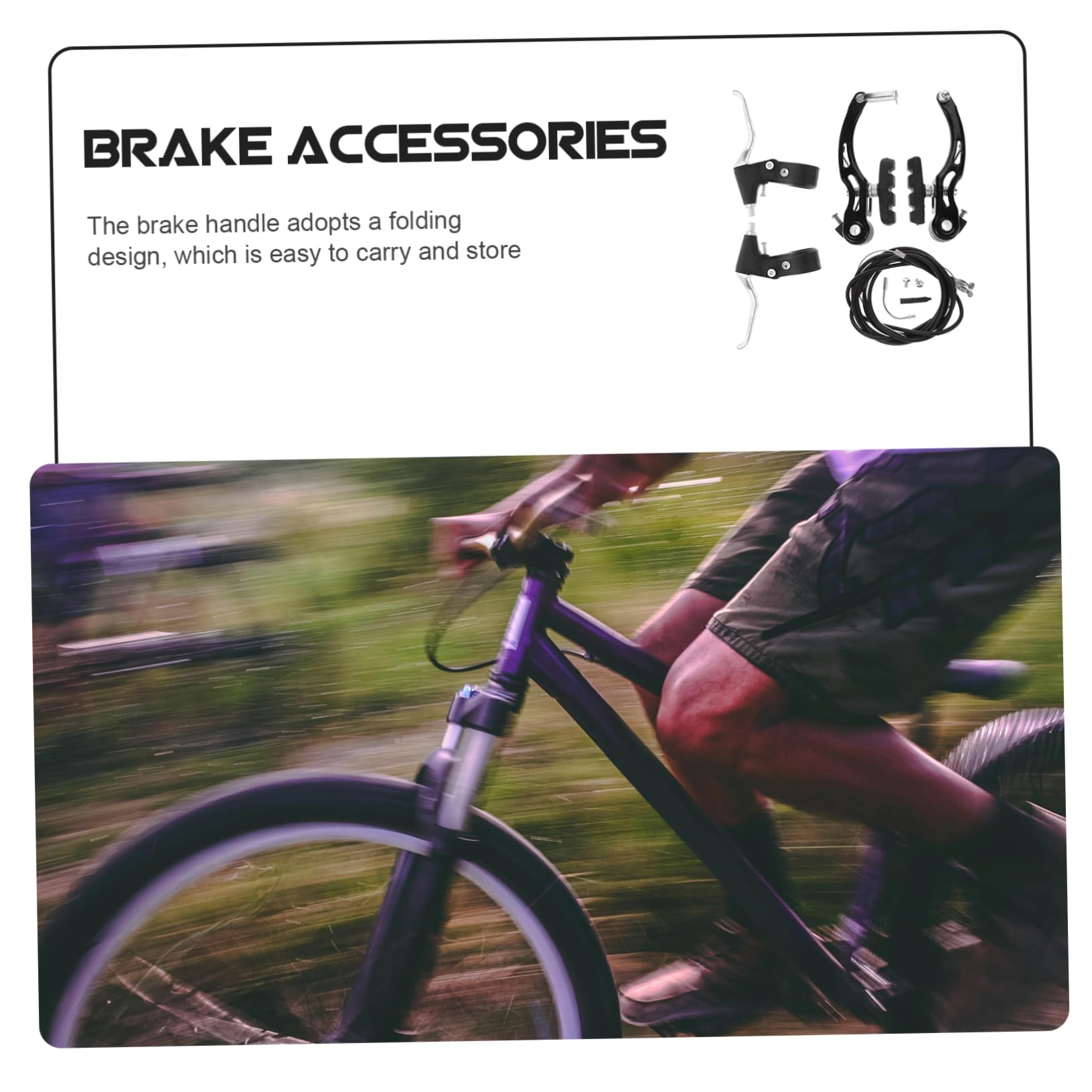 Didiseaon Kit De Frenos para Bicicleta Maneta Freno Bicicleta Tipo v Freno Delantero y Trasero Tipo Fideo para De Montaña
