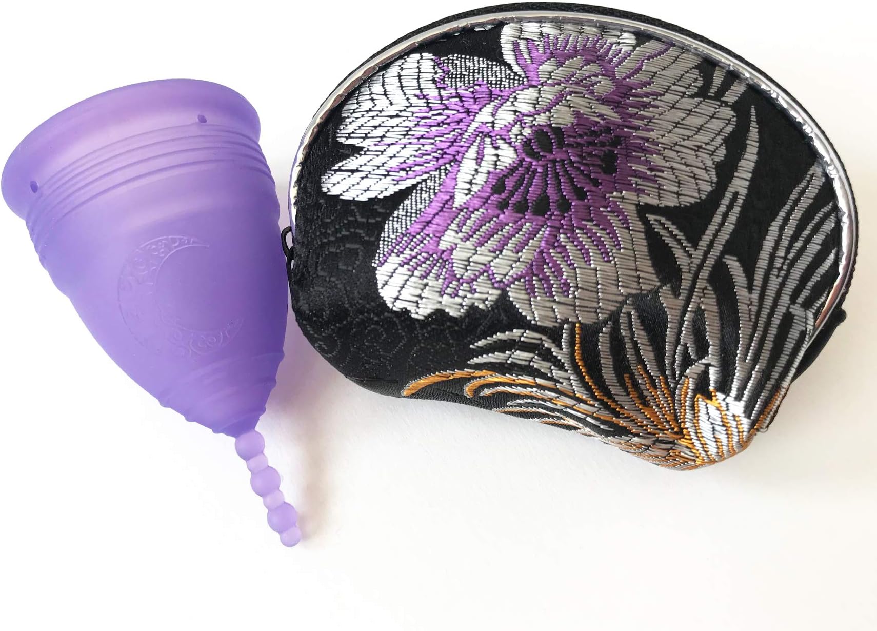 Luna Menstrual Cup Set with Storage Bag (1 Large Violet)