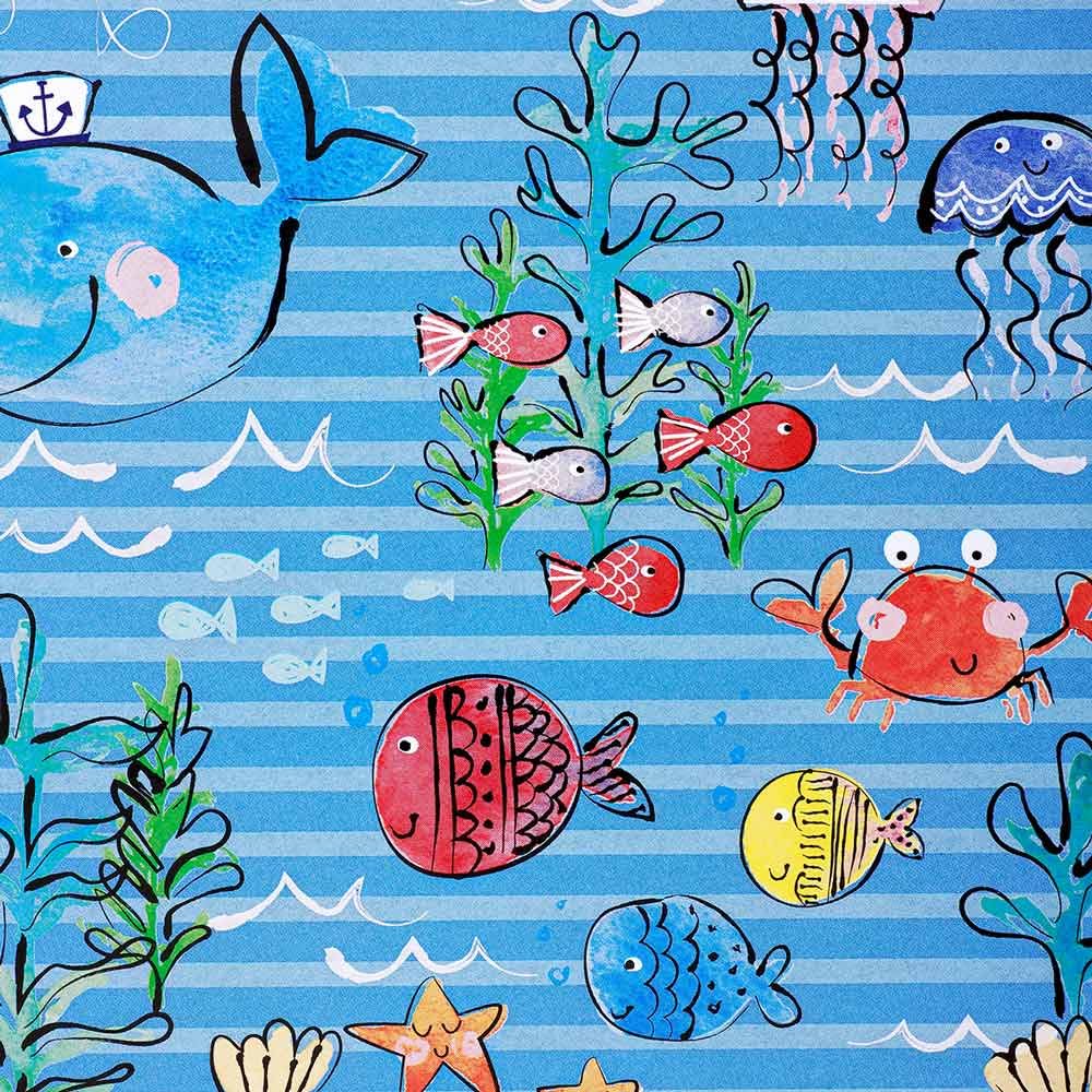 Geschenkpapierrolle XL Nemo | Dekor Fische im Meer 50 cm x 200 m | Secare Geschenkpapier große Rolle | HUTNER