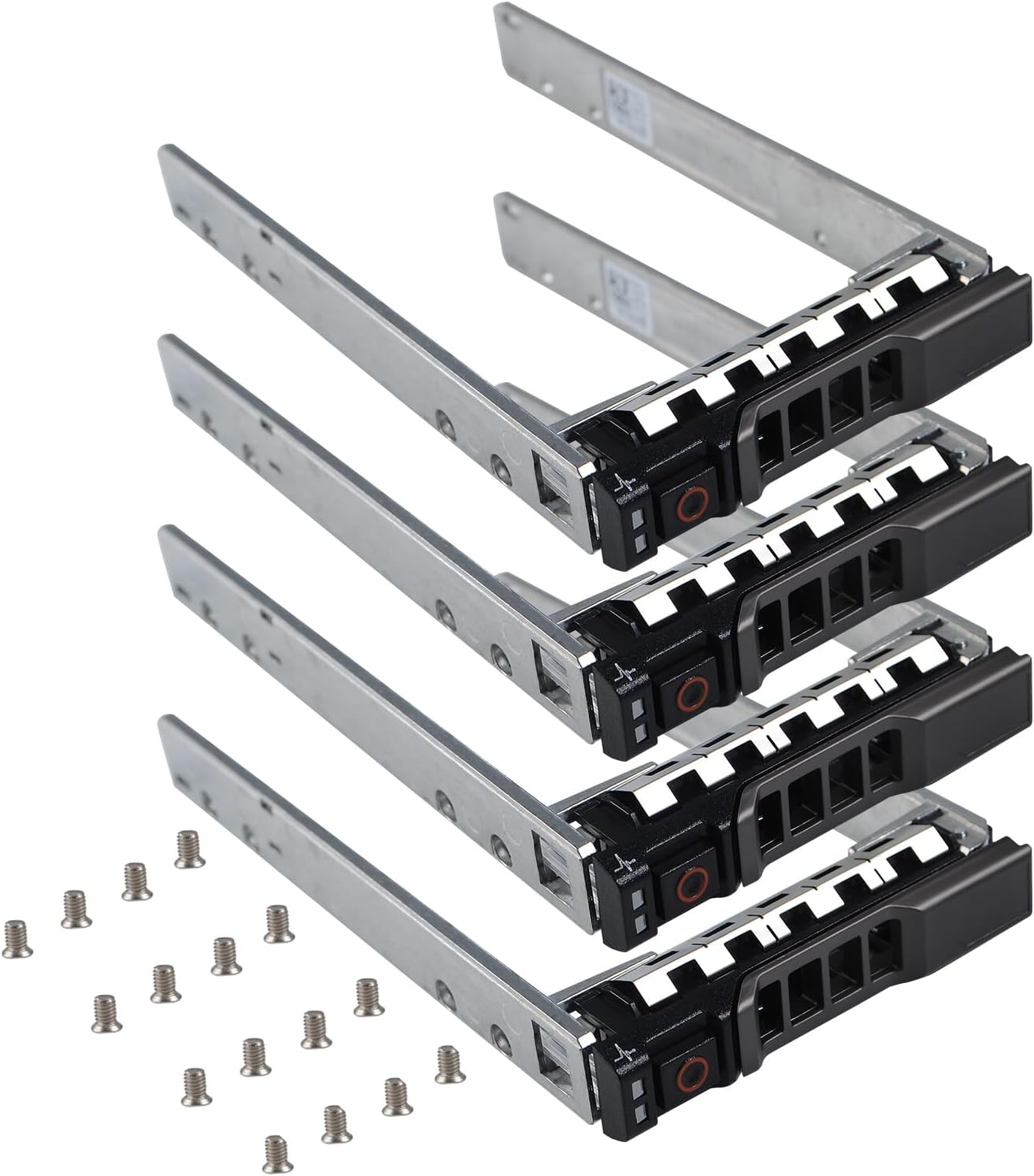 Heretom Hard Drive Caddy 2.5" SSD HDD Caddy G176J 0G176J Hard Drive Bracket SAS SATA Caddy Compatible for Dell PowerEdge R720 R630 R730 R830 R930 T430 T440 T640 R720XD, 4 Pack