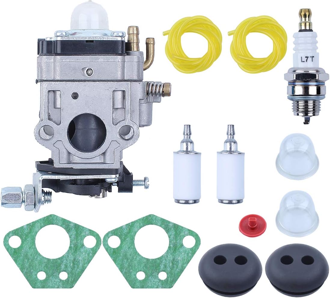 Carburetor Grommet Fuel Filter Hose Tune-Up Kit for Earthquake Cultivator E43 E43WC E43CE Auger MC43 MC43E MC43CE WE43 MD43