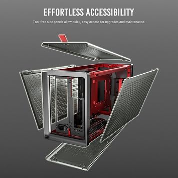 Antec Performans 1 M Aventurin, Yüksek Hava Akımlı Katı Paneller, 2x140mm Fan Desteği, PCIe 4.0 Yükseltici Kablo, Type-C, CNC Alüminyum, Mini-ITX Kasası