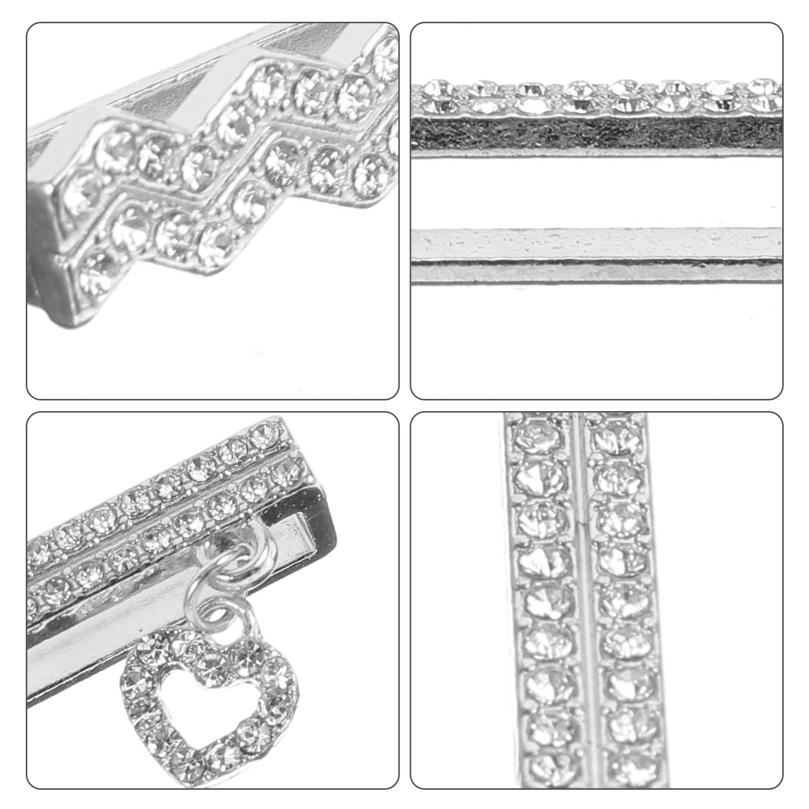Anneaux Décoratifs en Métal 3pcs pour Bracelet de Montre Légers et Uniques Compatibles Bracelets Jusqu'à 22mm, pour Personnaliser Votre Smartwatch