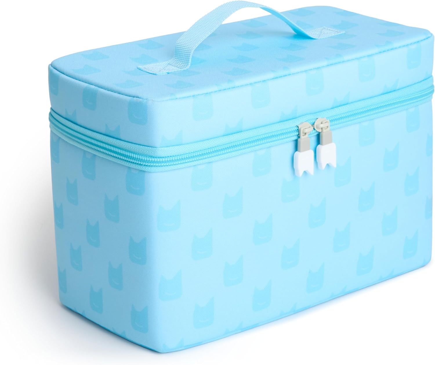 Tonies All-in-One Travel Bag - Sturdy Hard Case for Toniebox 2, Tonieplay Controller, Headphones, and 4 Figurines - Sky Blue