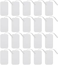 Vegena 20 x Reusable Adhesive Electrodes with 2mm Connector for TENS Device and EMS Training Device