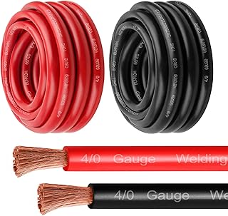 Top 10 4/0 welding cable review 1 Red 4/0 Gauge Battery Cable