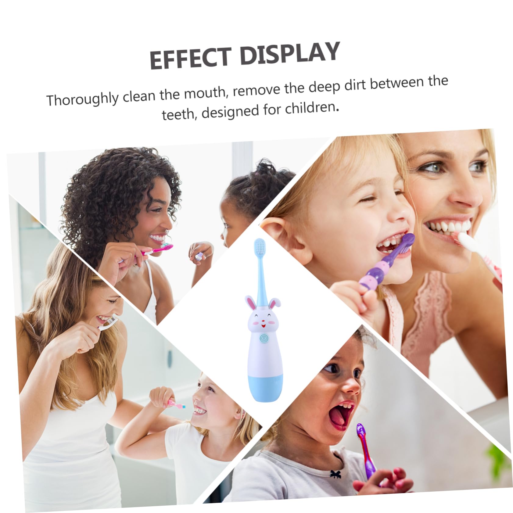 BESTYASH 2 Set Di Spazzolini Elettrici Per Ragazzi E Ragazze in Materiale Abs Delicati Per Gengive Sensibili