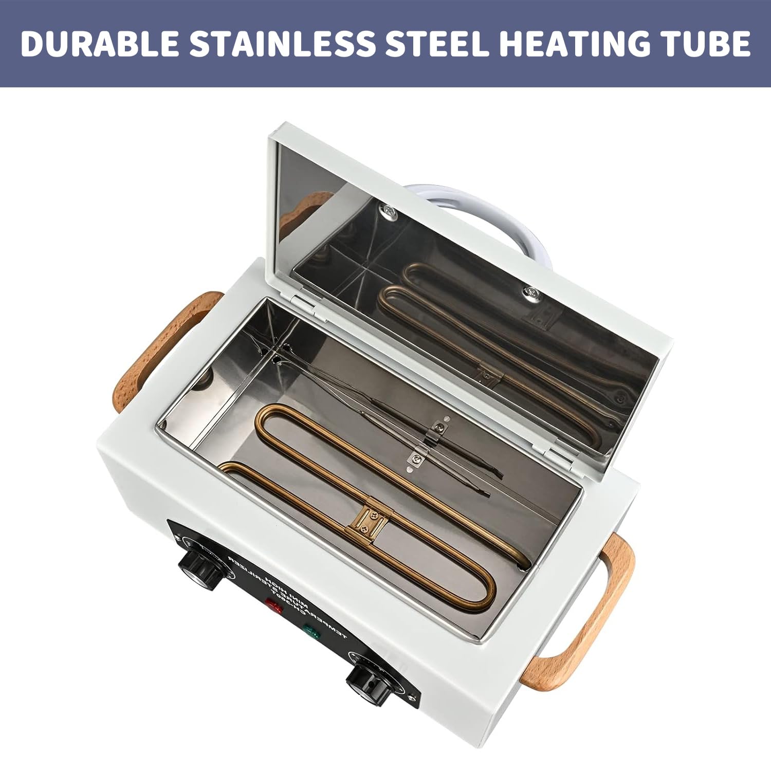 1.5L Heißluftsterilisator 220°C 300W Temperatur Einstellbar Sterilisator für Instrumente mit Timer Nagel Werkzeug Pinzetten Schere Sterilisator für Kosmetik Fusspflegestudios Friseursalon