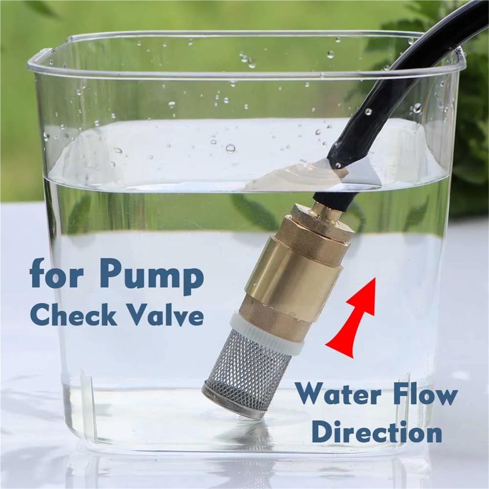Válvula de retención de latón de 1/2" 3/4" 1" con filtro de reflujo - Bomba autocebante unidireccional for aplicaciones de plomería 1 pieza(1/2 Inch Check Valve)