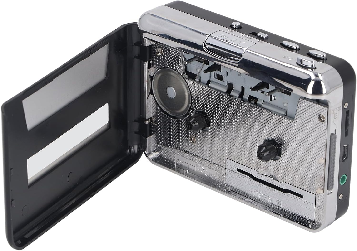 Portable Cassette Player, USB to MP3 Cassette Converter with Headphone, Portable Cassette Tape Player Adapter for Capturing Music to CD,
