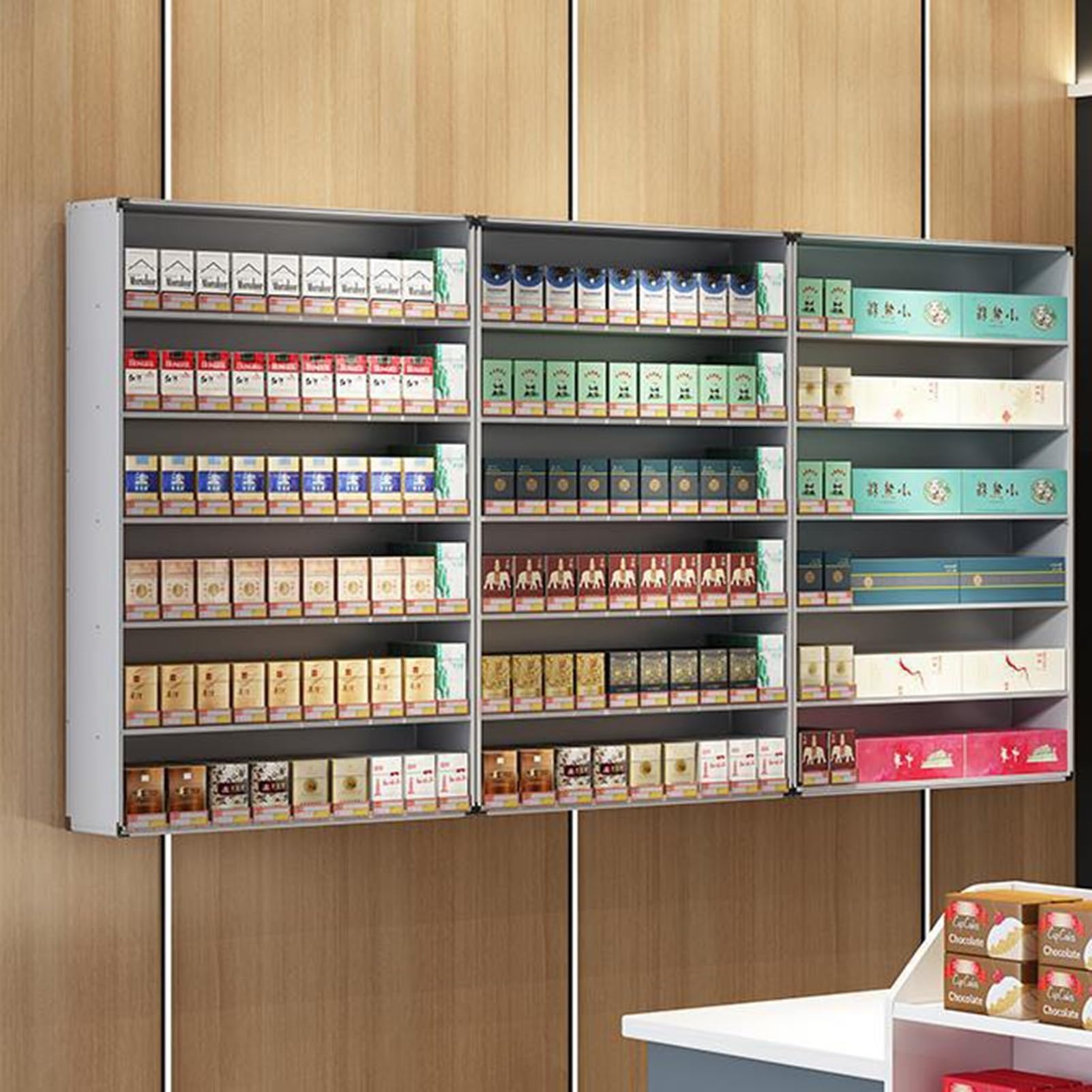 Présentoir À Cigarettes Commercial, Montage Mural/sur Comptoir Magasin De  Détail Vitrines À Cigarettes, Présentoir À Tabac for Dépanneurs Magasins  Vitrine De Présentation De Vapes(73.5x27x105cm) : Amazon.fr: High-Tech