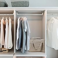 Vista 6 de Juego de 2 soportes triangulares para bolsas con asas para ahorrar espacio, organizadores y almacenamiento más fácil en armarios, armarios