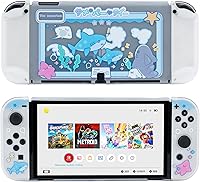 Vista 1 de GeekShare Funda protectora delgada compatible con Nintendo Switch OLED y Joy-Con - Absorción de golpes y antiarañazos Funda para OLED Switch