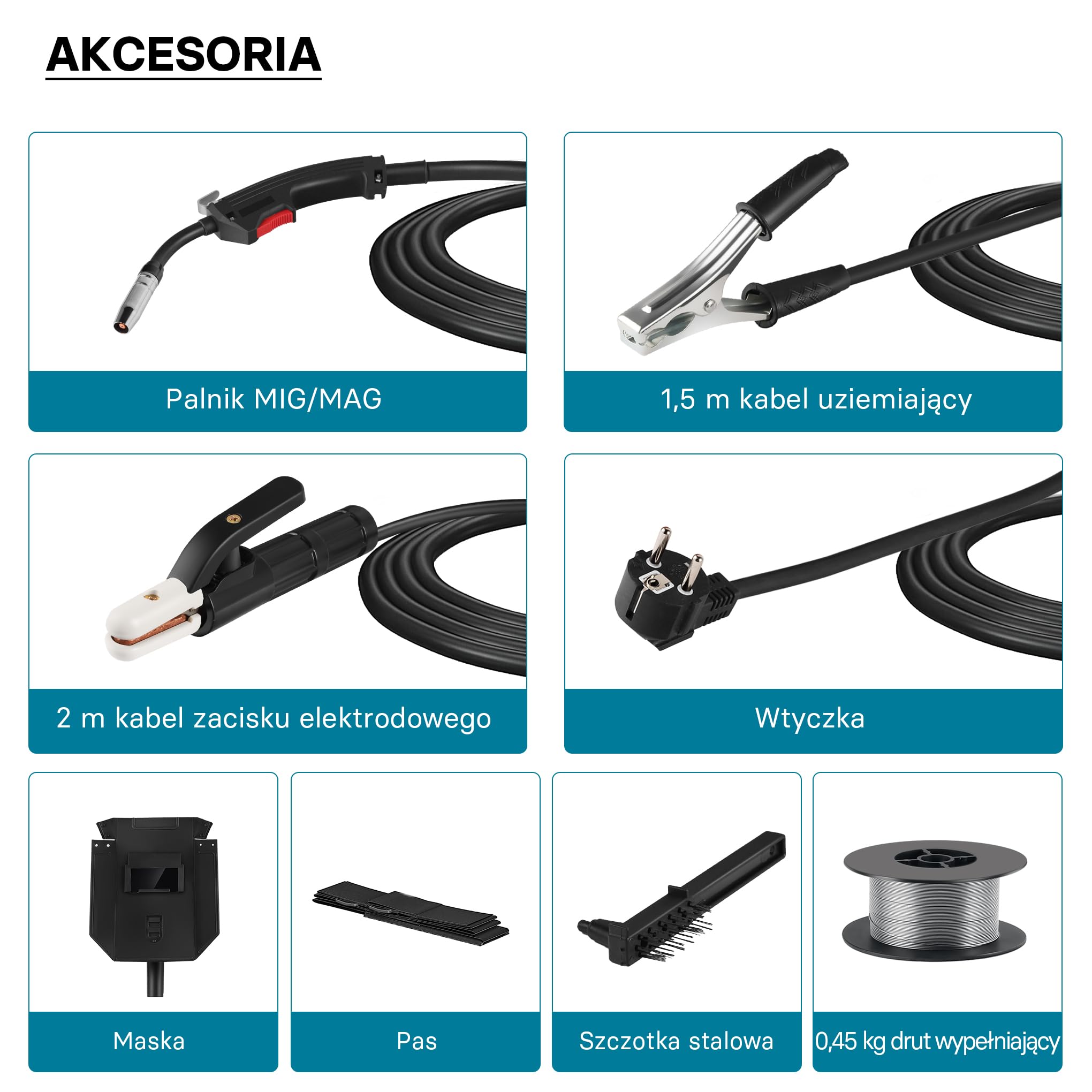 XPOtool IGBT spawarka elektryczna cyfrowa 120A dla MIG, MMA/E-Hand, Flux i spawania WIG/TIG FCAW