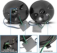 Vista 6 de AmeriLite L.E.D - Luces traseras negras para Chevy Corvette/Covette Z06, lado del pasajero y del conductor