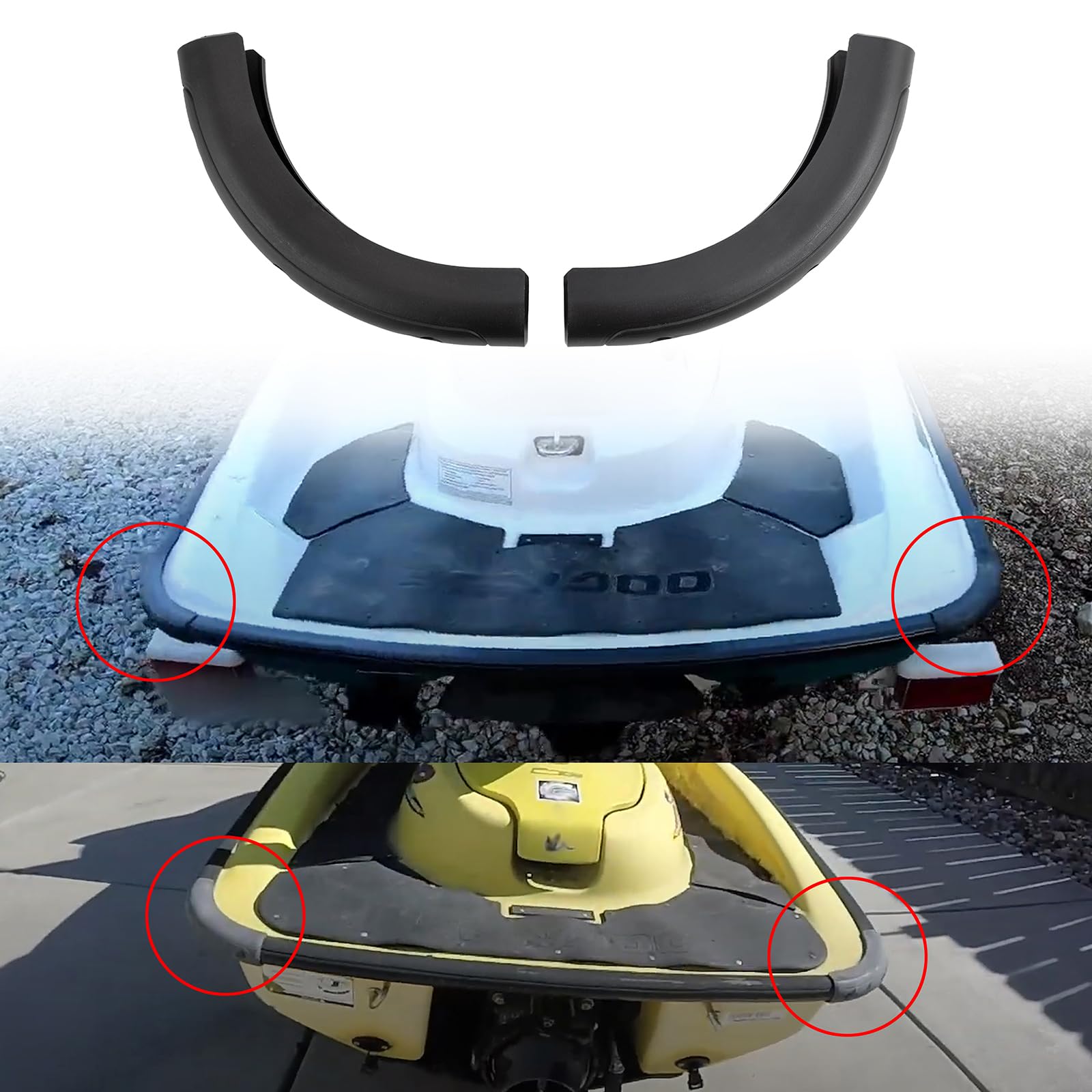 Amazon.com: Xintre 2PCS Rear Bumper Corner Cap Compatible