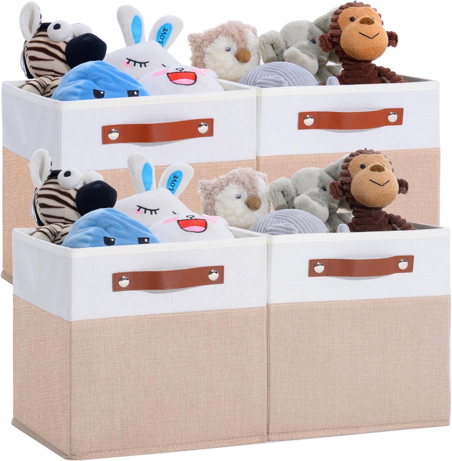 Sponsored Ad – Cube Storage Bins 4 Pack,Fabric Storage Bins, Cube Storage Organizer Bins and Storage Box Shelf Basket,Collapsible Fabric Bins for Shelves, Closets, Nursery (Beige)