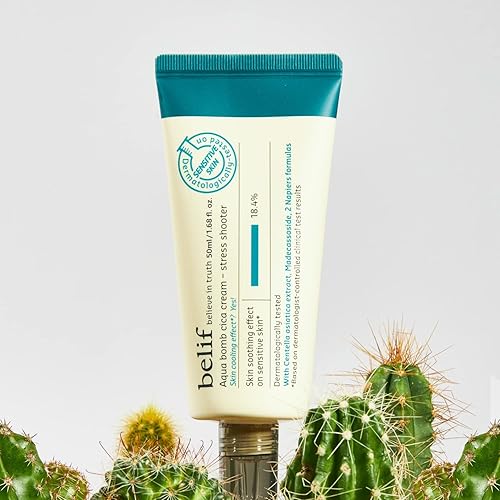 Miniatura 6 de belif Stress Shooter Cica Bomb Cream  Stress Relief Cream for Sensitive Skin  Instant Soothing and Cooling Effects with Moisture Improvement
