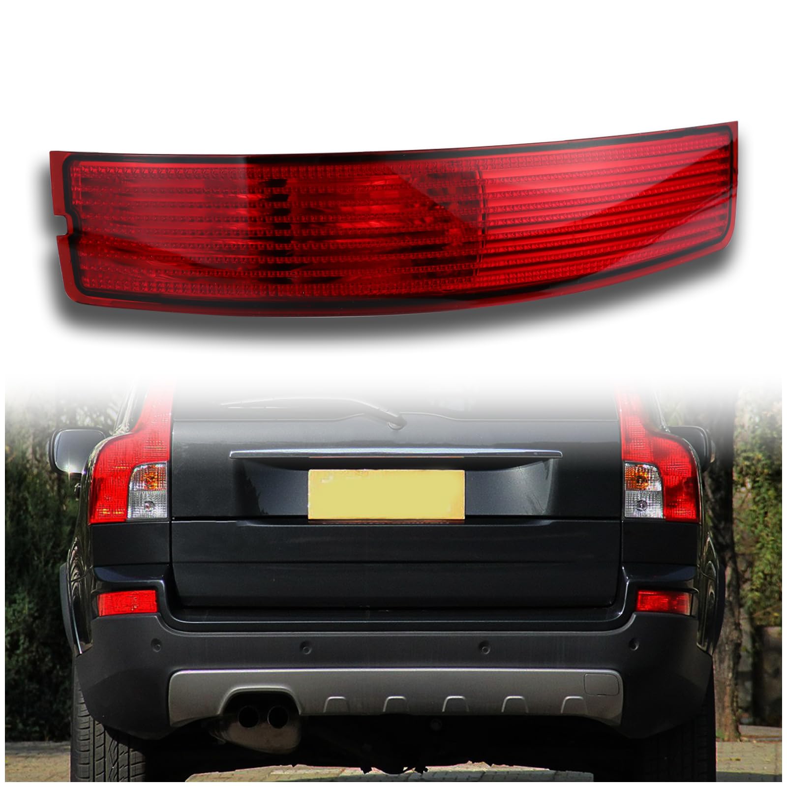 Rear Bumper Reflector Lens Compatible with Volvo XC90 2007-2014 Right passenger side 30678970 NEW OEM Rear Bumper Reflector Replace