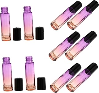 FRCOLOR Frasco De Rolo 10 Pçs Mini Frascos De Spray Frascos De Spray De Viagem Recipiente De Maquiagem De Viagem Recipiente De Viagem Frasco De Perfume Rolo De Vidro Em Garrafa Garrafas